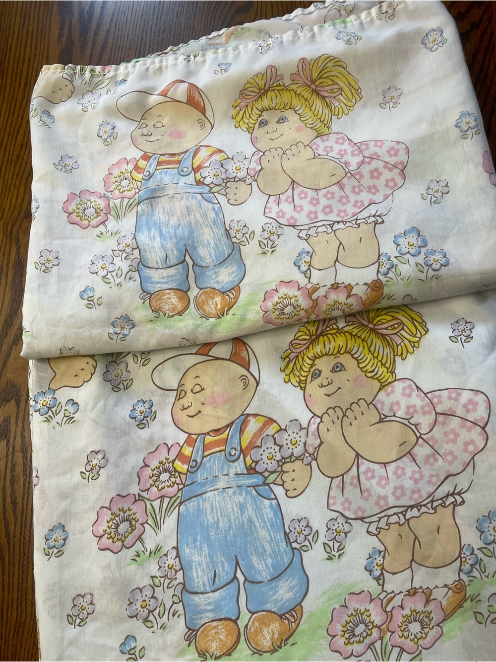 Vintage Cabbage Patch Kids Two Flat Sheets twin size